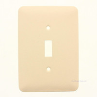 Mulberry Ivory Wrinkle 1-Gang Maxi-Size Metal Toggle Switch Cover Wallplate Switchplate 79771