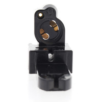 Leviton Black Medium Base Bi-Pin Fluorescent Lampholder Starter Base 2-Screw Terminal 660W 600V 391-1E