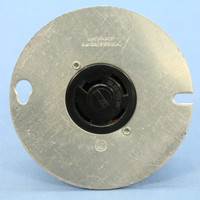 Bryant Non-NEMA Locking Receptacle 20A 120/208V 3PHY 4" Round Metal Box Cover