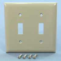 Bryant Gray 2G Unbreakable Toggle Switch Cover Wallplate Nylon Switchplate N1472