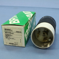 New Bryant Twist Turn Locking Connector Plug Non-NEMA 50A 125V Grounding CS6361N