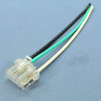 Bryant Clear Quick-Tech Terminal 6" Stranded Leads for Duplex Receptacle QT6R2