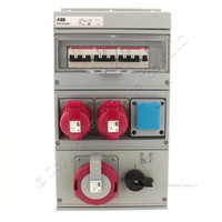 New ABB Splashproof Combination Modular for 32A IP44 3P+N+E IEC 60309 MP32/SW1