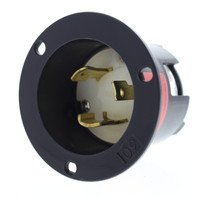 Arrow Hart Black Industrial Locking Flanged Inlet NEMA L11-30P 30A 250V 3� 3P3W AHL1130FI