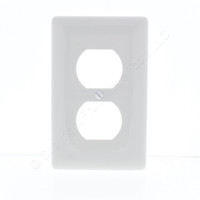 New Hubbell UNBREAKABLE 1Gang White Receptacle Wallplate Nylon Outlet Cover NP8W
