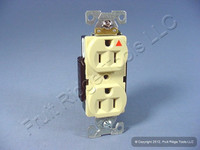 New Eagle Ivory Metal Ears ISOLATED Ground Outlet Receptacle 15A IG5262V Bagged