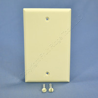 Cooper Almond 1-Gang Standard Blank Thermoplastic Unbreakable Wall Plate Box Cover 5129A