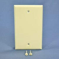 Cooper Almond 1-Gang Standard Blank Thermoplastic Unbreakable Wall Plate Box Cover 5129A