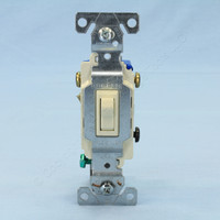 Cooper Single Pole Toggle Wall Light Switch Auto Grounding 3-Way 15A 120V AL 1303-9A
