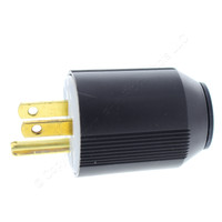 Cooper Nylon Industrial 2-Pole 3-Wire 15A 125V NEMA 5-15 Grounding Straight Blade AutoGrip Connector 5266N