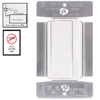 Cooper Light Almond Single Pole/3-Way Preset Decorator Fluorescent Dimmer 8A 277V Mark 10 Ambistar Tu-Wire DF8AP7-LA