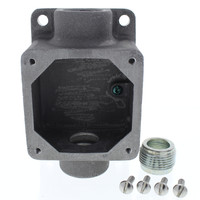 Cooper Aluminum Backbox Feed Thru for Pin & Sleeve Receptacles & Inlets 20/30A Footprint 3.125" x 3.125" CDFTBB1