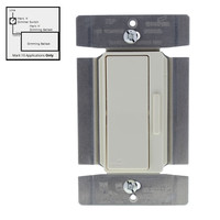 Cooper Almond Single Pole/3-Way Preset Decorator Fluorescent Dimmer 8A 277V Mark 10 Ambistar Tu-Wire DF8AP7-A
