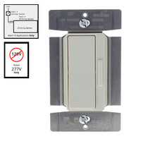 Cooper Almond Single Pole/3-Way Preset Decorator Fluorescent Dimmer 8A 277V Mark 10 Ambistar Tu-Wire DF8AP7-A