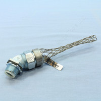 New Cooper Stainless Steel 4.375" Mesh Length 45° Strain Relief Cable Grip 1/2"NPT Liquid Tight Insulated Throat LTB145