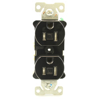 New Cooper Black Construction Grade Tamper Resistant Duplex Receptacle 15A 125V 2-Pole 3-Wire Back & Side Wired TR5262BK