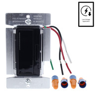 Cooper Black Low Voltage Magnetic Incandescent Decorator Dimmer Switch Smart System Aspire RF 1000W Neutral RF9536-NDBK