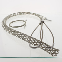 Cooper Heavy Duty 31" Mesh Length Split Lace Double Eye Support Grip 1.25-1.49" Cable Diameter 10" Bale Length SGTDL125