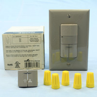 Cooper Gray Passive Infrared Wall Mount PIR Dual Relay Occupancy Sensor Switch Single Pole 3-Way 120/277V OSP10D-GY