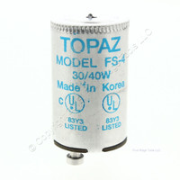 New Cooper Flourescent Light Starters FS-4 Condenser Type 30W 40W Lamp FS4 45FS4