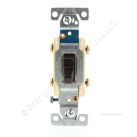 Cooper Brown Momentary Contact Grounding Heavy Duty Double Pole Toggle Switch 30A 120/277V B&S 2-Pole 1262-1B