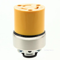 Cooper Yellow Armored Commercial Grade Nylon Locking Connector NEMA L10-20R 20A 125/250V 3-Pole 3-Wire 2355