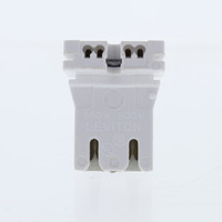 Leviton Low-Profile Slide-On Medium Bi-Pin Fluorescent Lampholder 13153-UN