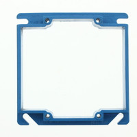 Carlon Blue Plastic 4" Non-Metallic Single Gang Square ENT Box Extender 1/2" Raised A420