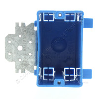 Carlon Blue PVC Plastic 1-Gang Non-Metallic Switch/Outlet Box with Bracket 3-3/4"L x 2-1/4"W x 2-15/16"D B118B