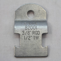 B-Line 1/2" Zinc Electroplated Steel EMT Conduit Strut Strap Pipe Clamp Fitting No Bolt B2001