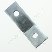 B-LINE 2-Hole 30 Degree Zinc Electroplated Steel Open Angle Fitting 9/16" Hole Mounting 7/32" Thickness B162