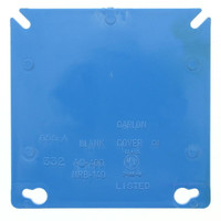 Carlon Blue 4" Non-Metallic 2-Gang Blank Square ENT Box Cover A400
