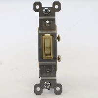 Pass & Seymour Ivory ON/OFF Push Wire Standard Grade Single Pole Thermoplastic Toggle Switch 15A 125V 60-I