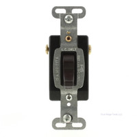 Pass & Seymour Brown 3-Way INDUSTRIAL Grade Toggle Wall Light Switch No Box 15A 120/277V 15AC3