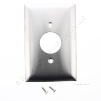 Pass and Seymour 1-Gang Jumbo Stainless Steel Single Receptacle Brushed Wallplate Cover 5.25"H x 3.5"W SSO7