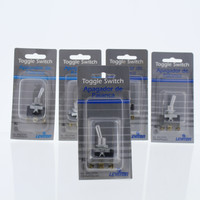 5 New Leviton Single Pole Double Throw Heavy Duty Toggle Switches ON-OFF-ON 5734