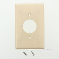 Eagle Mid-Size Ivory 1.406" Receptacle Thermoset Plastic 1-Gang Wallplate Single Outlet Cover 2031V