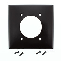 Eagle Standard 2-Gang Brown Dryer Range Welder 2.156" Outlet Cover Thermoset Plastic Wallplate 2168B