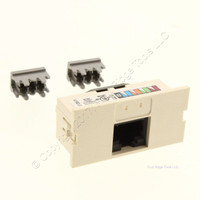 Wiremold Ivory Activate Cat 5E Jack Insert RJ45 2A Single Port Universal Wiring 2A145-C5E