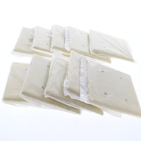10 New Leviton Ivory 2-Gang Blank Plastic Cover Wall Plates Strap Mount 86034