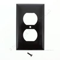 Eagle Brown 1-Gang Duplex Outlet Receptacle Cover Standard Plastic Thermoset Wall Plate 2132B