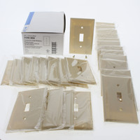 25 Eaton RESIDENTIAL Ivory Standard 1-Gang Switch Wallplate Cover Plates 2134V