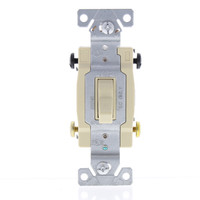Eaton Ivory COMMERCIAL Grade Toggle Wall Light Switches 4-Way 20A Bulk CS420V