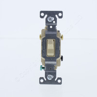 Eaton Ivory COMMERCIAL Grade Toggle Wall Light Switch 3-Way 15A Bulk CS315V