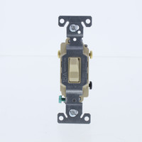 Eaton Ivory COMMERCIAL Grade Toggle Wall Light Switch 3-Way 15A Bulk CS315V