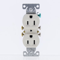 Eaton Light Almond Residential Duplex Outlet Receptacle NEMA 5-15R 15A 270LA Bulk