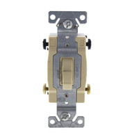 Eaton Ivory COMMERCIAL Toggle Wall Light Switches 4Way 15A 120/277V Bulk CS415V
