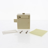 Leviton Ivory 2-Port Quickport Surface Mount Jack Housing w/ ID Plate 40822-IR