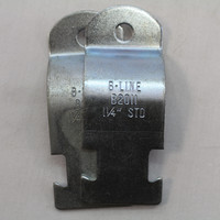 B-LINE Zinc-Plated Steel Rigid Conduit Strut Strap 1-1/4" Pipe Clamp Fitting No Bolt B2011