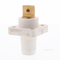 Joy Cooper 16 Series Female White Single Hole Buss Bar Panel Mount E1016-1730B